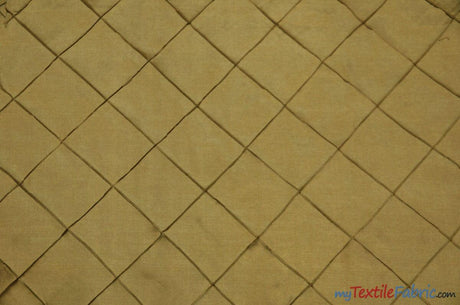 Taffeta Pintuck Fabric - 4" X 4" Diamond Pattern, 58" Width, Multiple Colors (1 Yard)