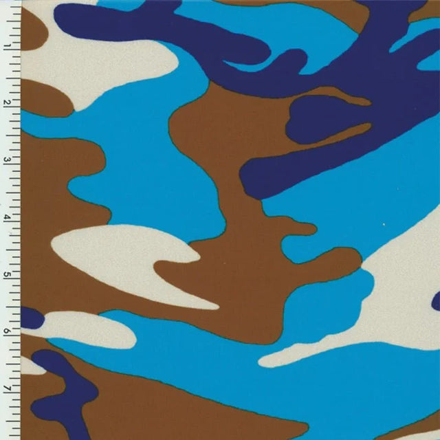 Printed Spandex Camo Tricot Sublimation Fabric
