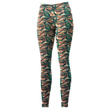 Camo Classic Poly Spandex Fabric - Green/Brown Camouflage Print, Four-Way Stretch, 58/60" Width, 240 GSM (1 Yard)