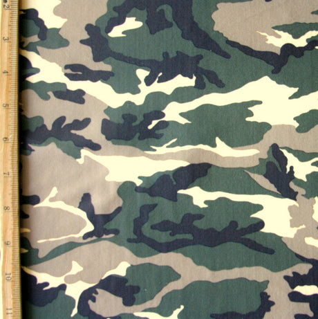 Swim Knit Nylon Lycra Camouflage Fabric