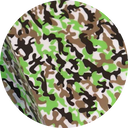 Pattern Vinyl Heat Transfer Vinyl - Camouflage Green, Pattern, 20" H x 12" W (Foot)
