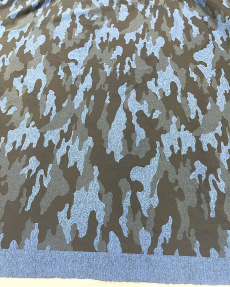 Camouflage Polyester Spandex Fabric - Heather Camouflage Print, Reversible, 58" Width (1 Yard)