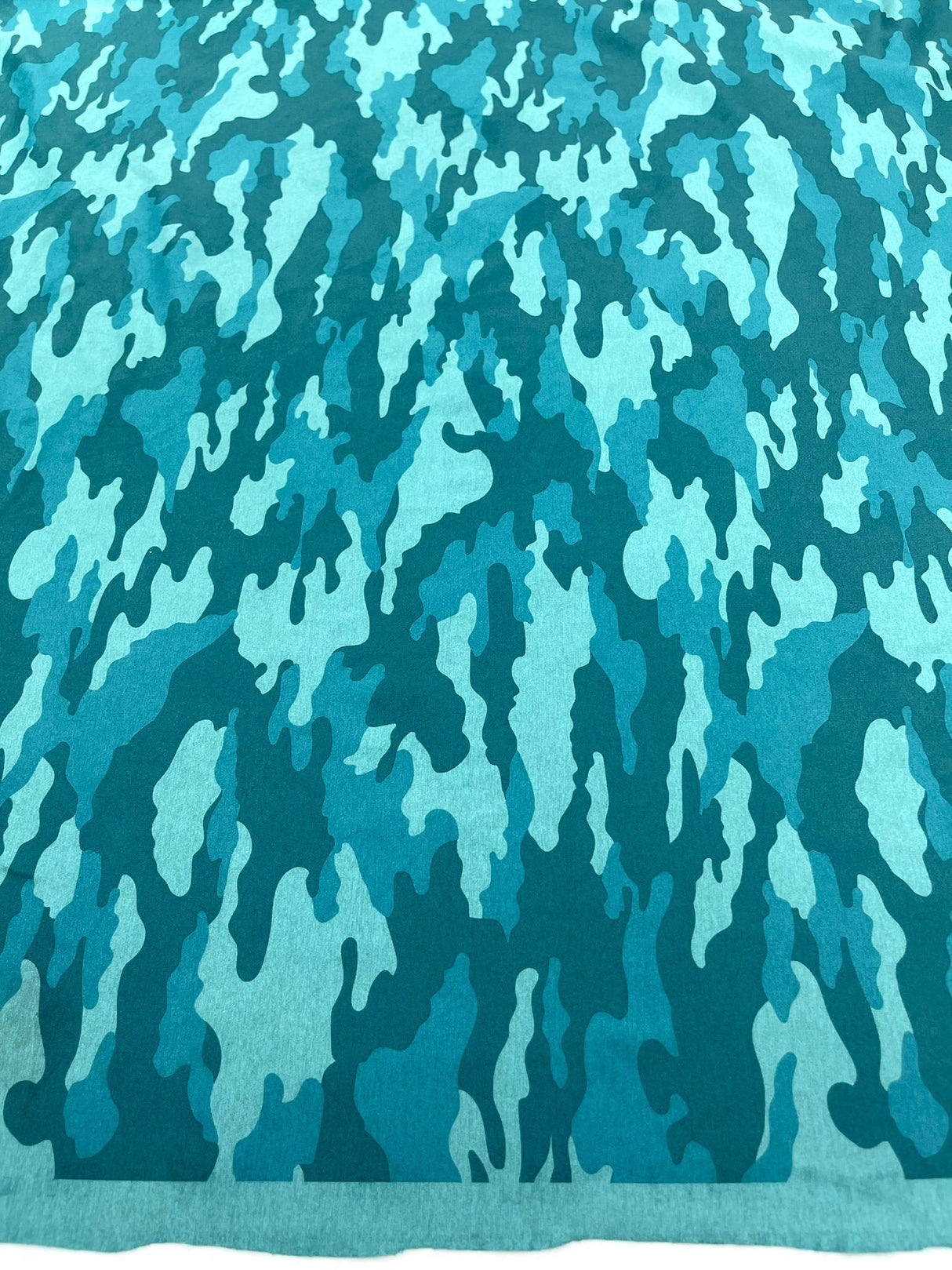 Camouflage Polyester Spandex Fabric - Heather Camouflage Print, Reversible, 58" Width (1 Yard)