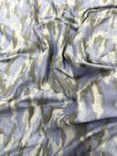 Camouflage Polyester Spandex Fabric - Heather Camouflage Print, Reversible, 58" Width (1 Yard)