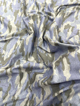 Camouflage Polyester Spandex Fabric - Heather Camouflage Print, Reversible, 58" Width (1 Yard)