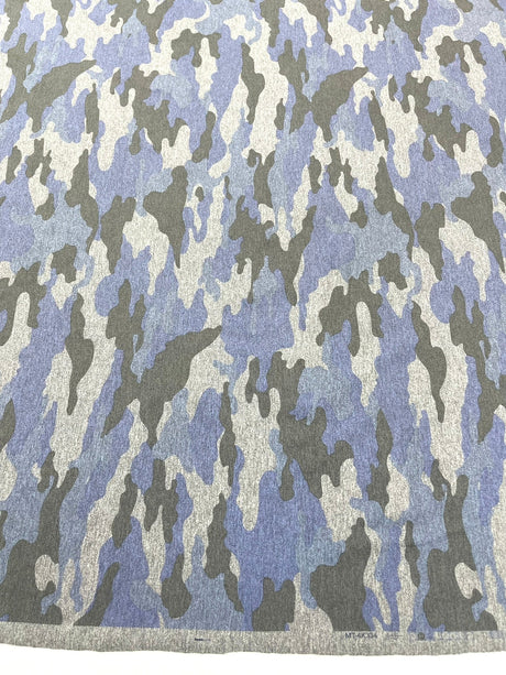 Camouflage Polyester Spandex Fabric - Heather Camouflage Print, Reversible, 58" Width (1 Yard)