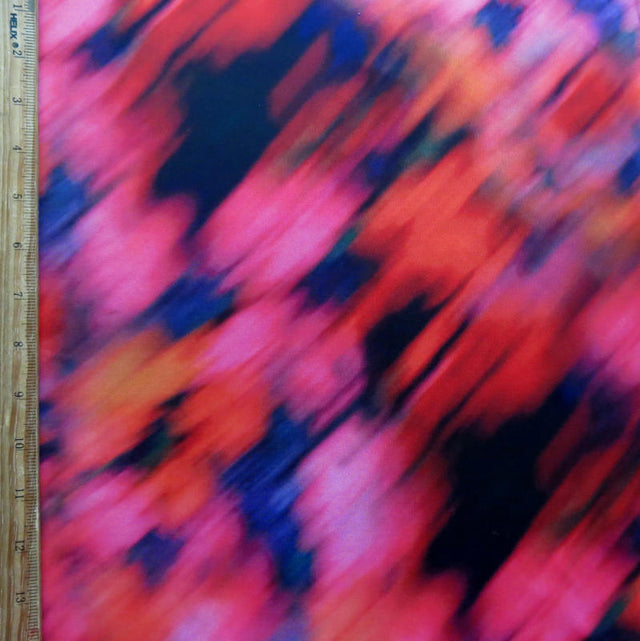 Swim Knit Nylon Spandex Campfire Tie Dye