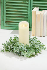 14" Eucalyptus Mixed Candle Ring