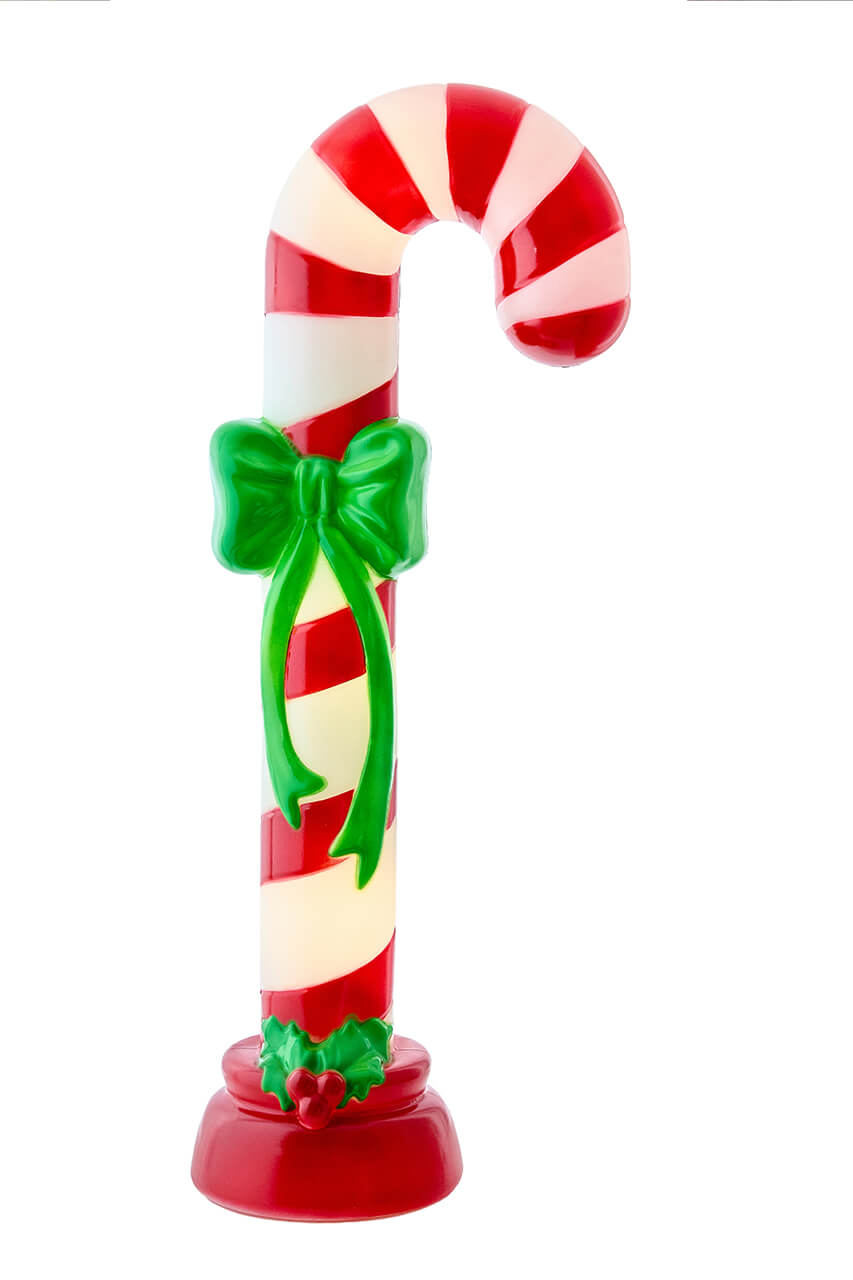 42" Mr. Christmas Illuminated Blow Mold Candy Cane