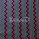 Candy Land Polyester Spandex Fabric - Multicolor Chevron, 60" Width, 300 GSM, DRI-TEX Moisture Wicking (1 Yard)