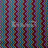 Candy Land Polyester Spandex Fabric - Multicolor Chevron, 60" Width, 300 GSM, DRI-TEX Moisture Wicking (1 Yard)