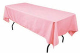 Polyester Rectangular Tablecloth 60x144 Inch – Durable Reusable Table Linen for Weddings, Parties, Banquets & Events