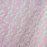 Raschel Lace Polyester Fabric - French Floral Lace, Aqua, 60" Width