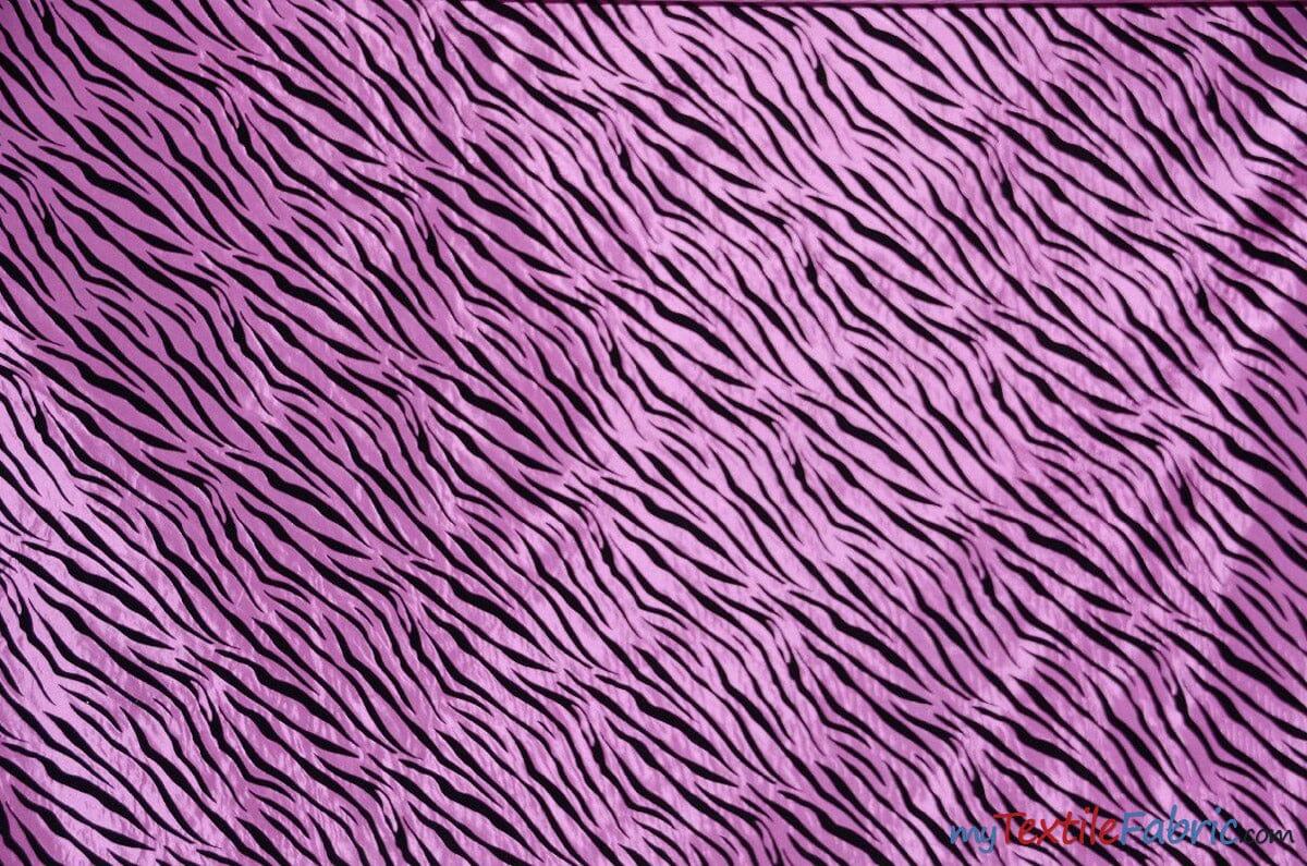 Zebra Flocking Taffeta Polyester Fabric - Zebra Flocking Pattern, 58/60" Width (1 Yard)