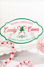 18" x 10" Metal Candy Cane Sign