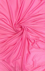 Stretch Lining Polyester Fabric - Candy Pink, Matte, 60" Width (1 Yard)