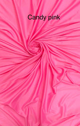 Stretch Lining Polyester Fabric - Candy Pink, Matte, 60" Width (1 Yard)