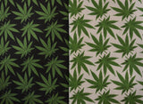 Marijuana Cannabis Leaf 100 Percent Cotton Fabric - Leaf Print, 60" Width (1 Yard)