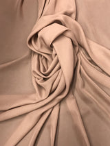 Cappuccino Chiffon Fabric - Cappuccino, Sheer, 59"-60" Width (1 Yard)