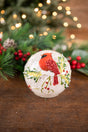 4” Small Glass Light Up Cardinal Décor