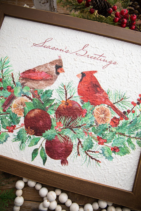22” Cardinal Wall Decor