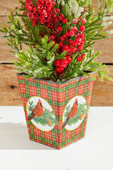 26" Frost Weatherproof Berry Mini Spruce Tree in Pot