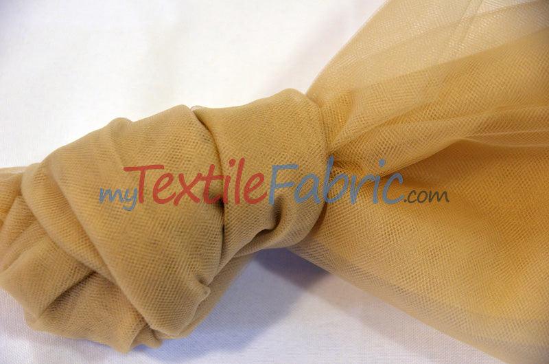 Bridal Tulle Illusion Nylon Tulle Fabric - Sheer Soft Bridal Veil, 108" Width (50 Yard Bolt)