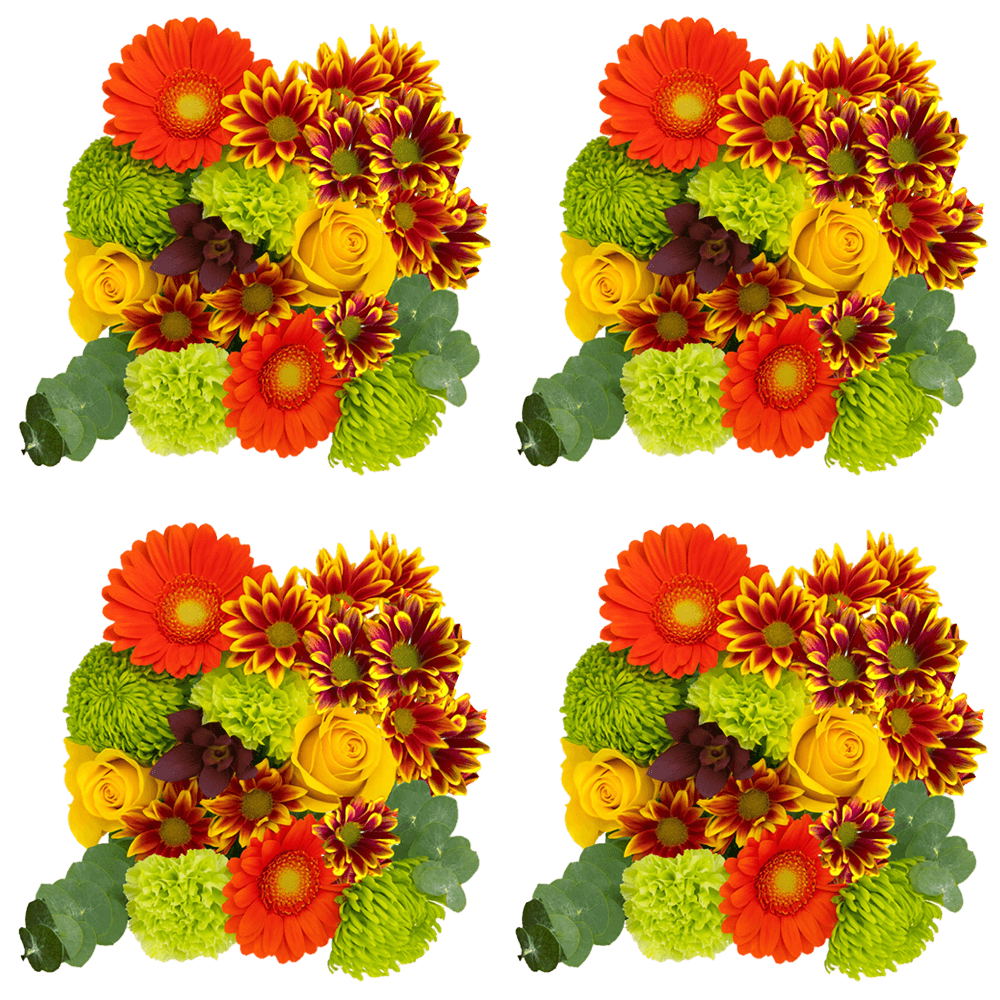 Autumn Mixed Flower Bouquet Fresh Seasonal Floral Arrangement