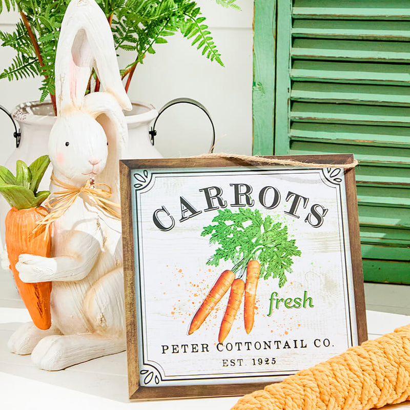 10" Fresh Carrot Peter Rabbit Sign