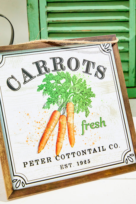 10" Fresh Carrot Peter Rabbit Sign