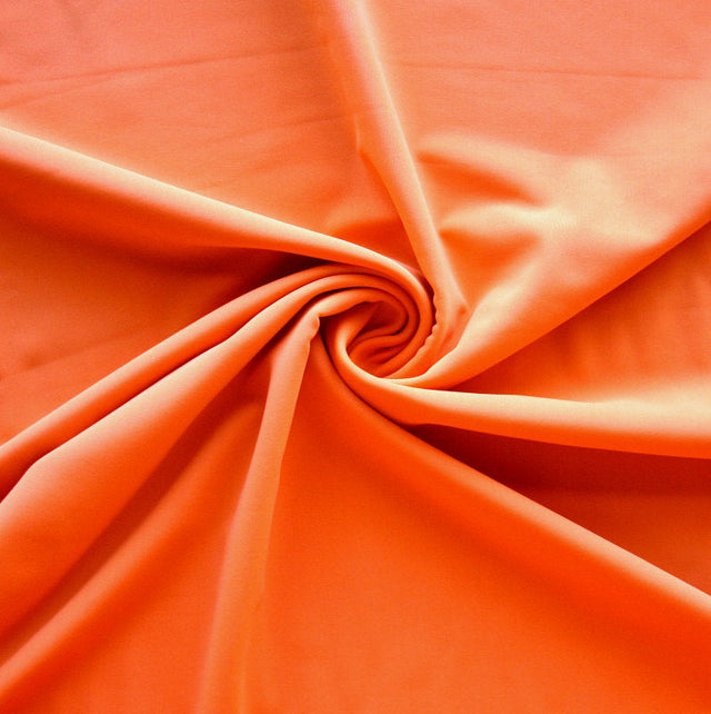 Swim Knit Nylon Spandex Orange Matte Solid