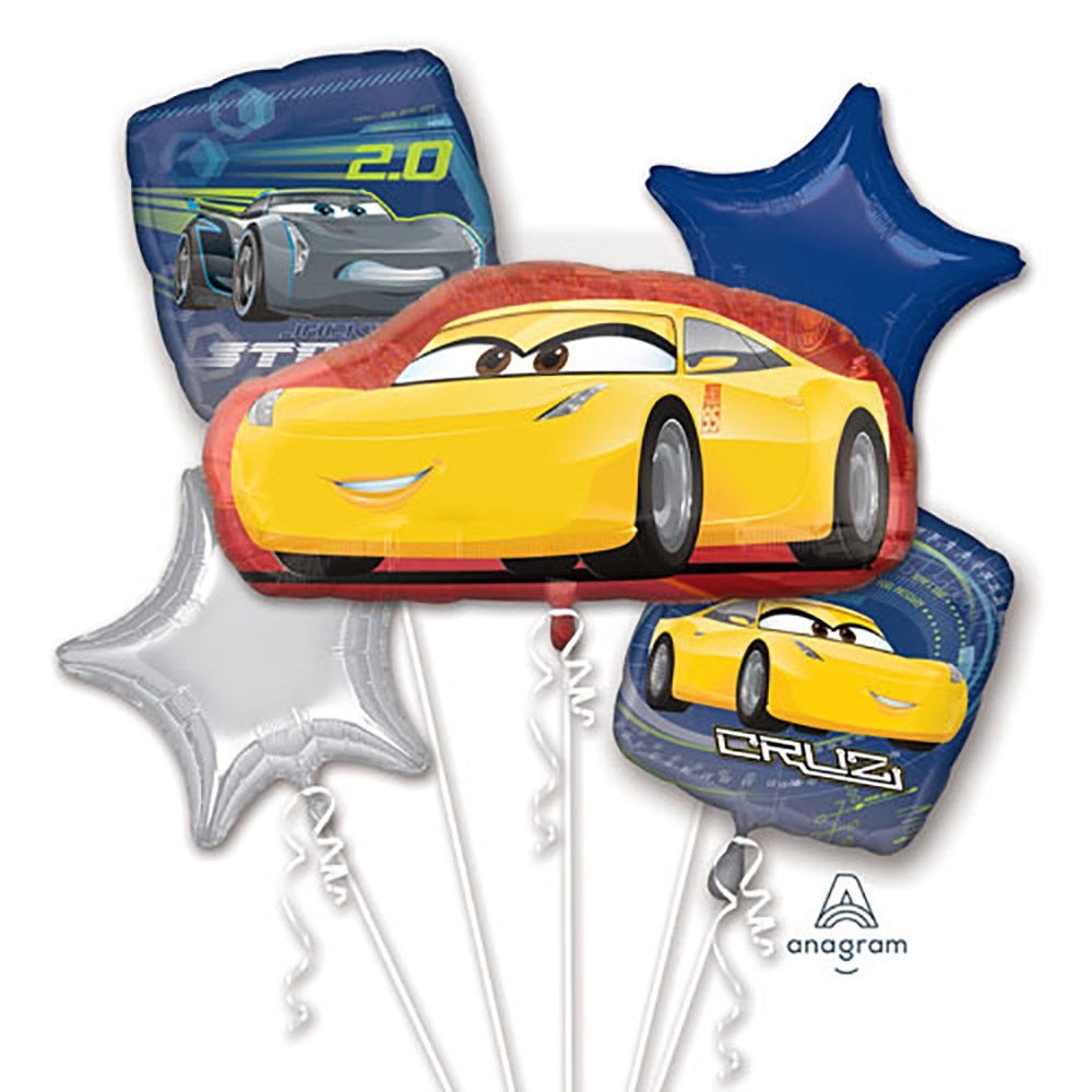 Cars 3 Foil Balloon Bouquet