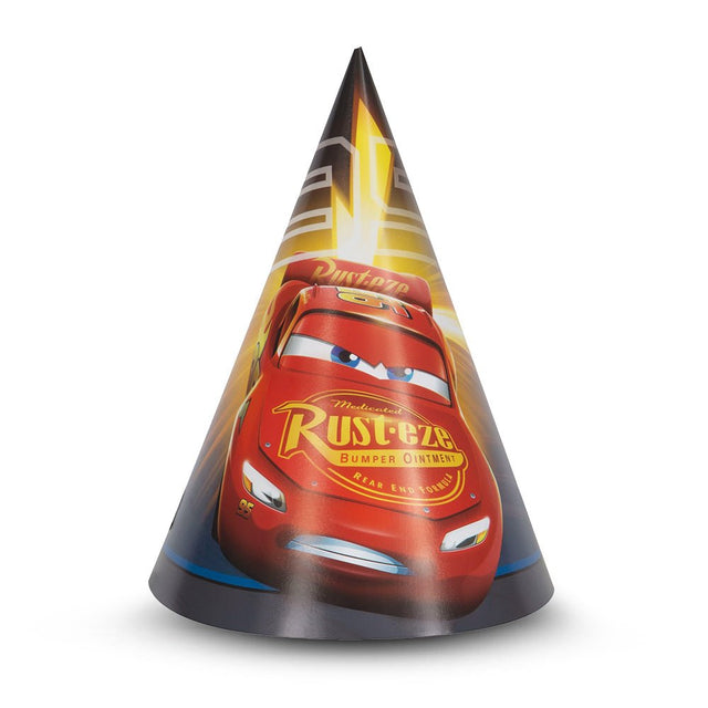 Cars Party Hats 8 Pack