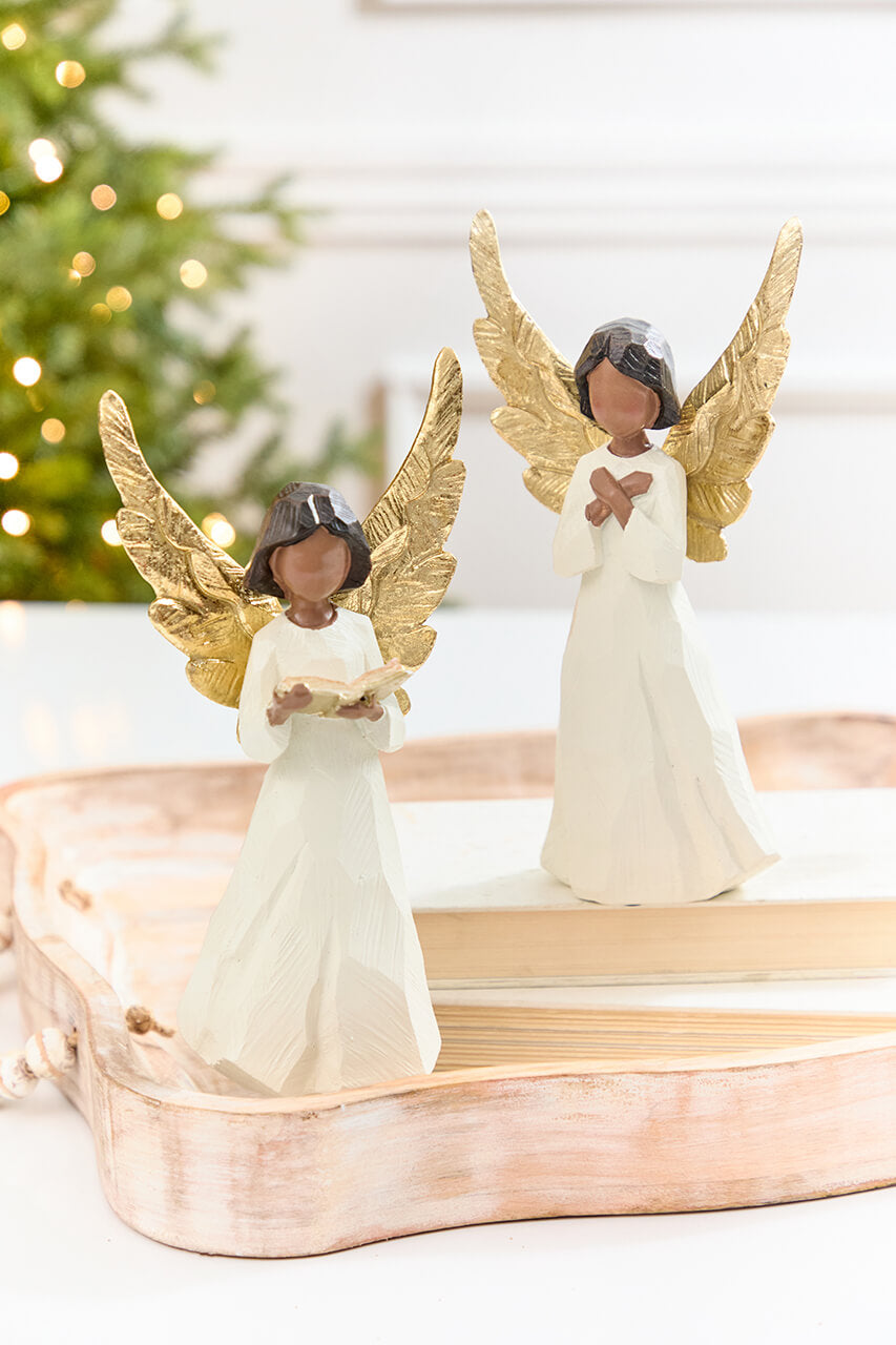 9.5" Carved Resin Angel