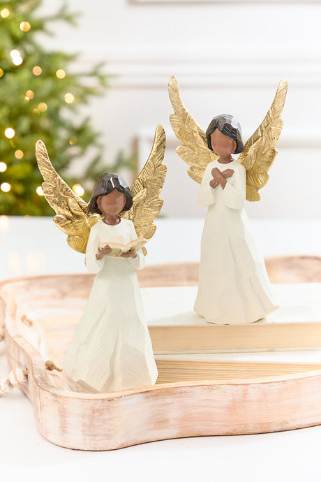 9.5" Carved Resin Angel