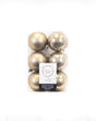 Cashmere Brown Assorted 6cm Shatterproof - Set of 12