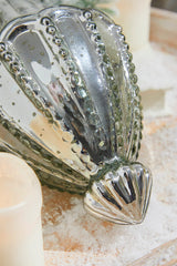 10 Inchi Cathedral Antique Mercury Glass Ornament Oversized Elegant Holiday Statement Décor