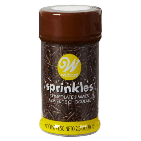 Wilton Chocolate Jimmies Sprinkles – 2.4 oz.