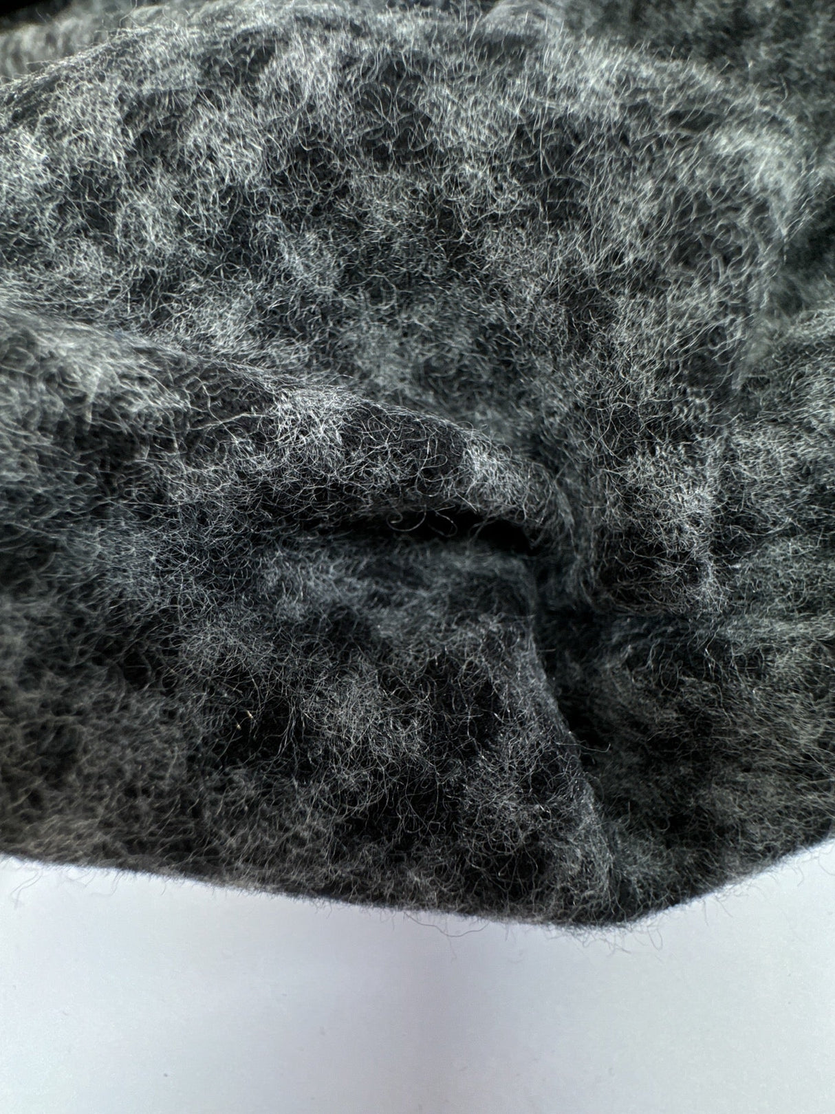Jacquard Knit Houndstooth Gray Black