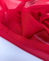 Silk Chiffon Fabric Red Shade