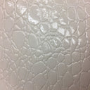1 Yard Faux Crocodile Vinyl Fabric 100% Polyester