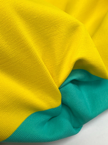 Polyamide Elastane Knitted Fabric Yellow Blue