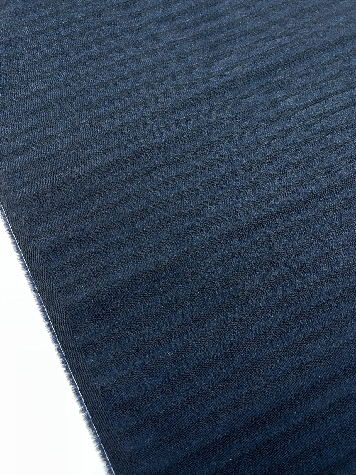 Wool Tweed Striped Fabric