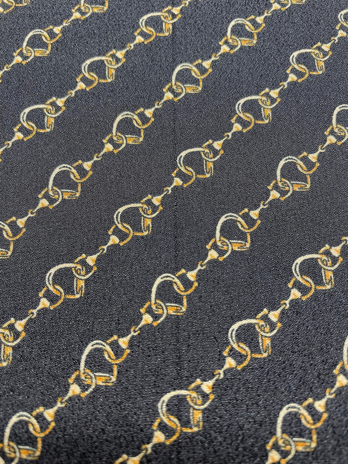 Polyester Crepe Printed Beige & Black