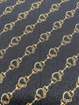 Polyester Crepe Printed Beige & Black