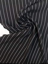 Viscose Twill Lining Black Striped