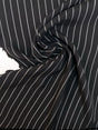Viscose Twill Lining Black Striped