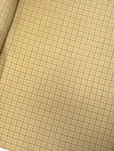 Acrylic Twill Checked Brown Beige Fabric