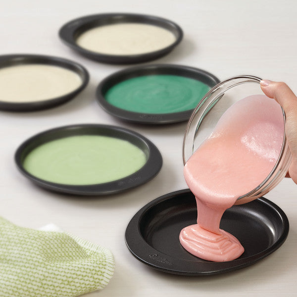 Wilton Easy Layers 5-Piece Layer Cake Pan Set, 6-Inch