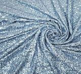 Cocktail Sequin Spandex Table Cover Dusty Blue